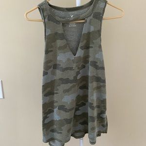 American Eagle Camo Tank Top size XS